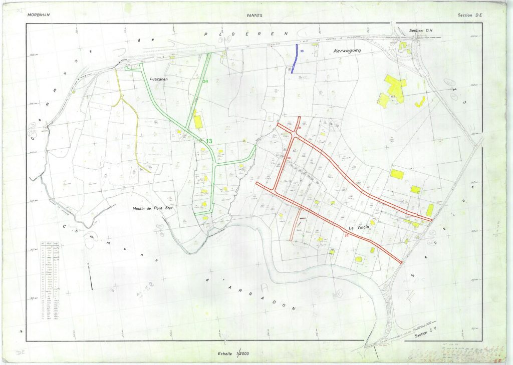 Le Bois du Vincin - Cadastre 1974
